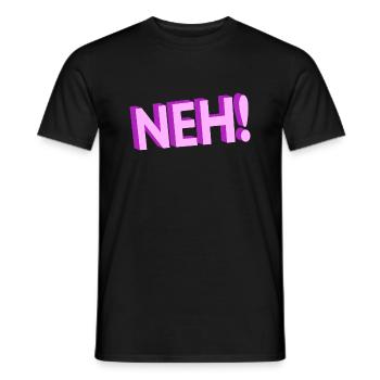 Neh! - Männer T-Shirt - Schwarz - Vorne - AI Model Male 178 light (178cm)