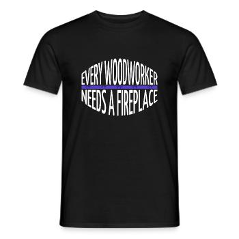 Union Carpenter Tshirts Funshirt - Men's T-Shirt - black - Front - AI Model Male 178 light (178cm)