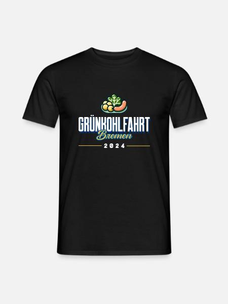 Grünkohlfahrt Bremen 2024 - Männer T-Shirt - Schwarz