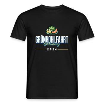 Grünkohlfahrt Oldenburg 2024 - Männer T-Shirt - Schwarz - Vorne - AI Model Male 178 light (178cm)