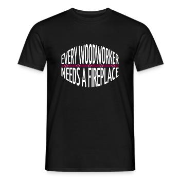 Cutter Charpentier T-shirts Geek Foresterie Marteau-piqueur - T-shirt homme - noir - Devant - AI Model Male 178 light (178cm)
