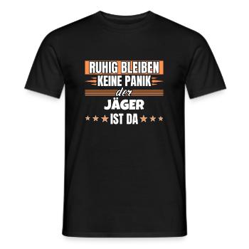 Ruhig bleiben ich bin Jäger - Männer T-Shirt - Schwarz - Vorne - AI Model Male 178 light (178cm)