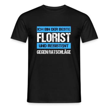 Fleuriste résistant - T-shirt homme - noir - Devant - AI Model Male 178 light (178cm)