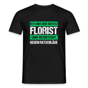 Fleuriste résistant - T-shirt homme - noir - Devant - AI Model Male 178 light (178cm)