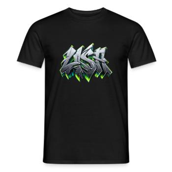 Lisa name graffiti - Männer T-Shirt - Schwarz - Vorne - AI Model Male 178 light (178cm)