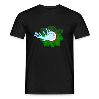 Éventails de noix de - T-shirt homme - noir - Devant - AI Model Male 178 light (178cm)