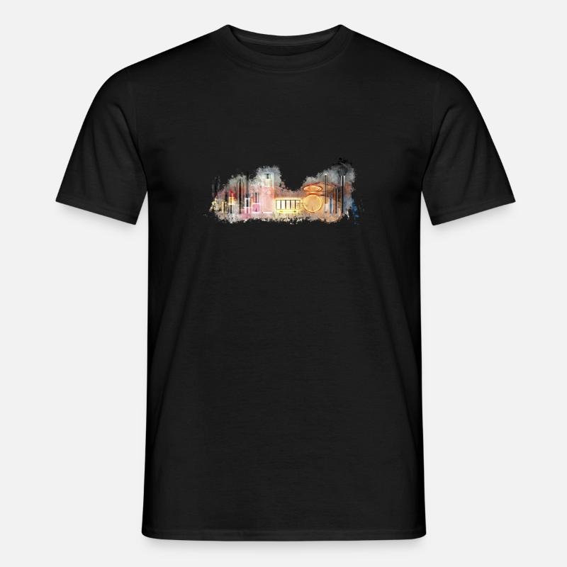 Kosmetika Kosmetik hell glühend - Männer T-Shirt - Schwarz