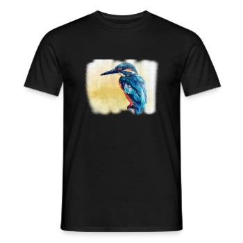 Eisvogel - Männer T-Shirt - Schwarz - Vorne - AI Model Male 178 light (178cm)