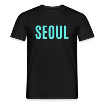 Seoul - Hauptstadt Korea - Asien - Männer T-Shirt - Schwarz - Vorne - AI Model Male 178 light (178cm)