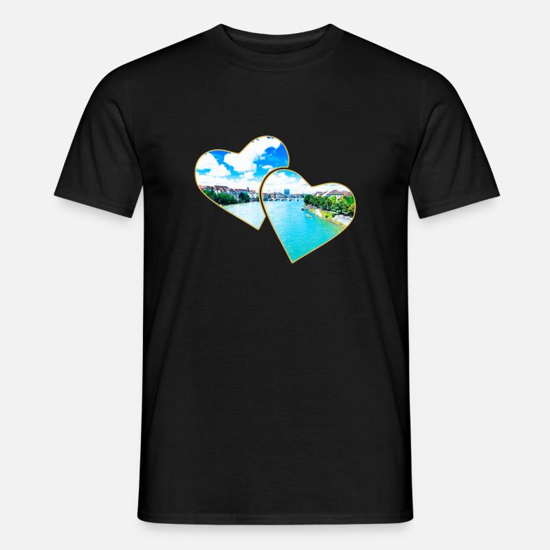 Basel - Männer T-Shirt - Schwarz