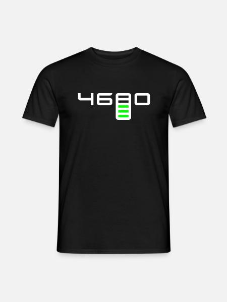 Tesla 4680 Battery Cell - Männer T-Shirt - Schwarz