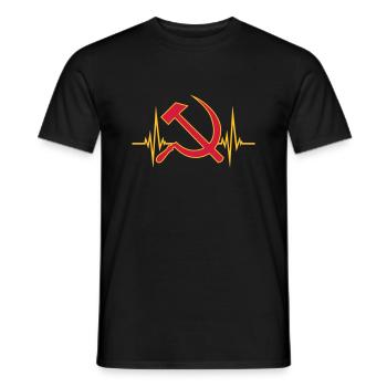 Communisme pulsé - T-shirt homme - noir - Devant - AI Model Male 178 light (178cm)