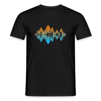 Bruit de la nature (automne) - T-shirt homme - noir - Devant - AI Model Male 178 light (178cm)