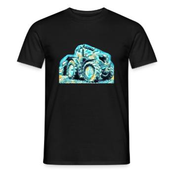Traktor - Männer T-Shirt - Schwarz - Vorne - AI Model Male 178 light (178cm)