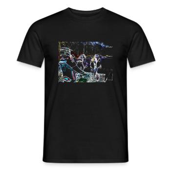 bmx - Männer T-Shirt - Schwarz - Vorne - AI Model Male 178 light (178cm)