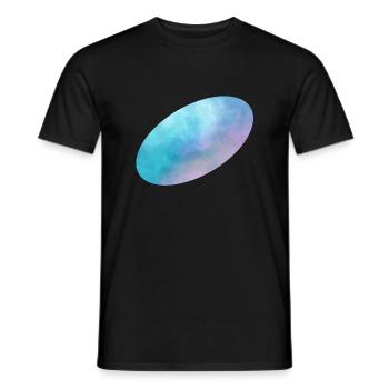 Space Ellipse schräg - Männer T-Shirt - Schwarz - Vorne - AI Model Male 178 light (178cm)