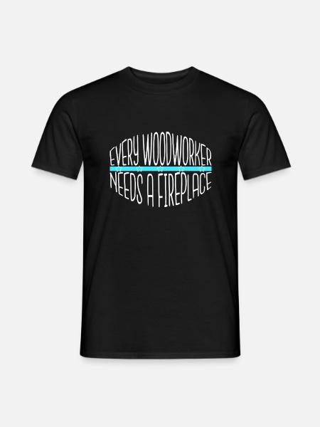 carpenter funny chop wood apprentice quote - Männer T-Shirt - Schwarz