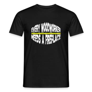 lets play carpenter tshirts love apprentice - Männer T-Shirt - Schwarz - Vorne - AI Model Male 178 light (178cm)