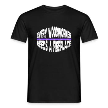 gift idea chainsaw carpenter felling jokes - Männer T-Shirt - Schwarz - Vorne - AI Model Male 178 light (178cm)