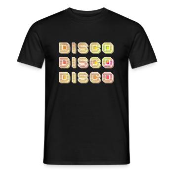 Disco,Diskothek, Dancing, Dance, Samstagabend, Hip - Männer T-Shirt - Schwarz - Vorne - AI Model Male 178 light (178cm)