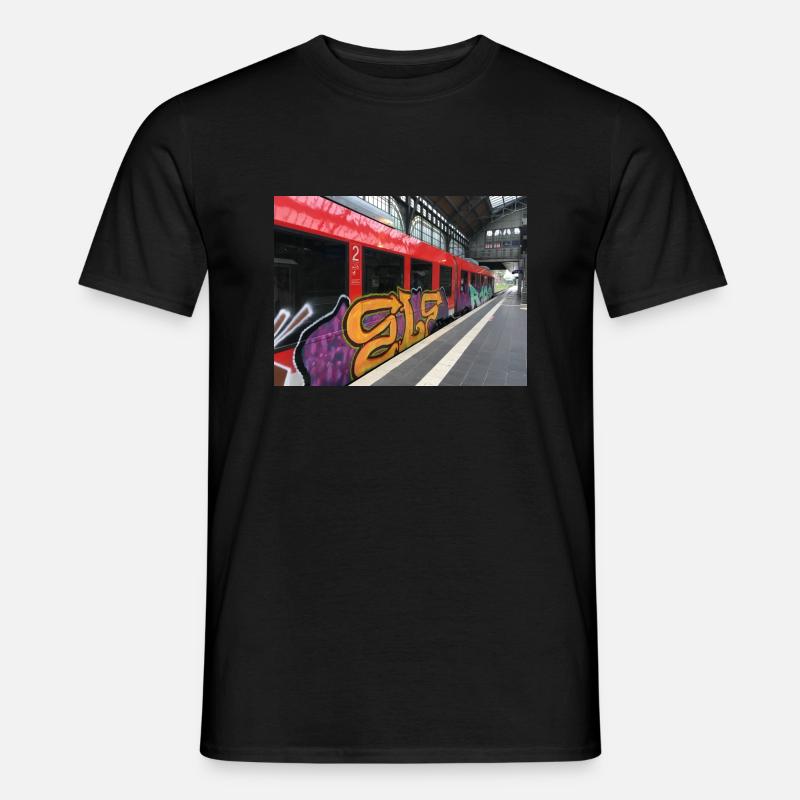 Grafitti Style - Männer T-Shirt - Schwarz