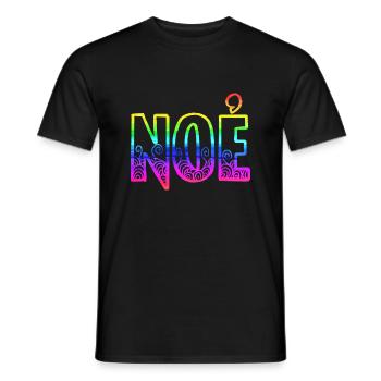 noe rs regenbogen - Männer T-Shirt - Schwarz - Vorne - AI Model Male 178 light (178cm)