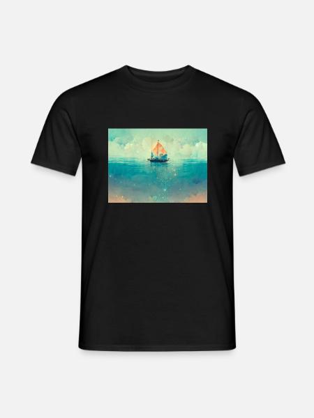 Das Liebesboot - Männer T-Shirt - Schwarz