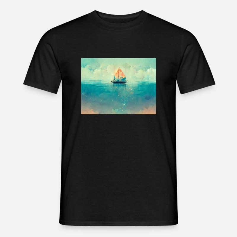 Das Liebesboot - Männer T-Shirt - Schwarz