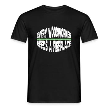 A Charpentiers T-shirts de prière Anniversaire Amateurs - T-shirt homme - noir - Devant - AI Model Male 178 light (178cm)