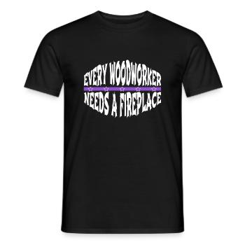 Humor Carpenter Carpenter Plumber - Men's T-Shirt - black - Front - AI Model Male 178 light (178cm)