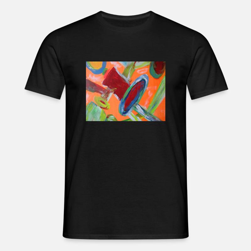 Abstract pipe system - Men's T-Shirt - black