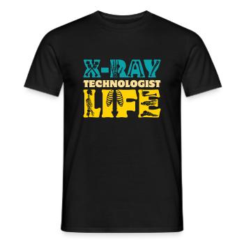 X-Ray Technologist Life - Männer T-Shirt - Schwarz - Vorne - AI Model Male 178 light (178cm)