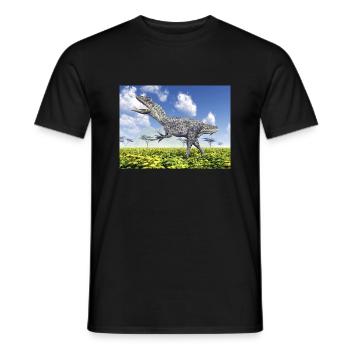 Dinosaurier Allosaurus - Männer T-Shirt - Schwarz - Vorne - AI Model Male 178 light (178cm)