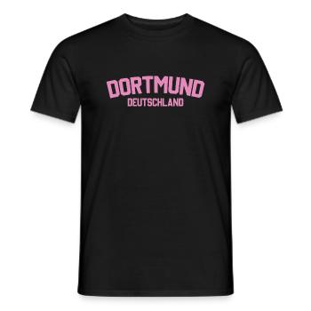 Dortmund, Deutschland - Männer T-Shirt - Schwarz - Vorne - AI Model Male 178 light (178cm)