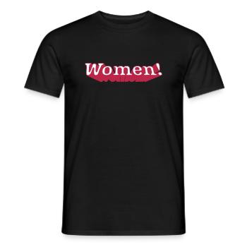 Femme - T-shirt homme - noir - Devant - AI Model Male 178 light (178cm)