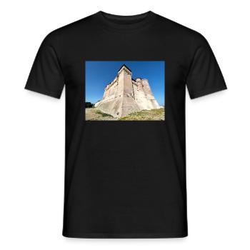 Château de Santa Severa - T-shirt homme - noir - Devant - AI Model Male 178 light (178cm)