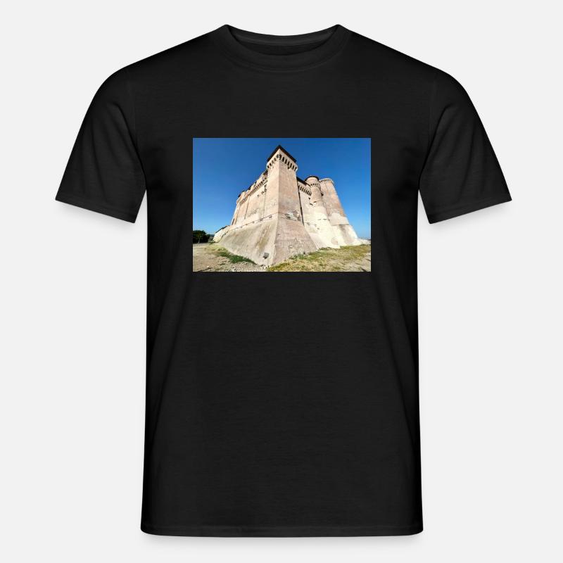 Schloss von Santa Severa - Männer T-Shirt - Schwarz