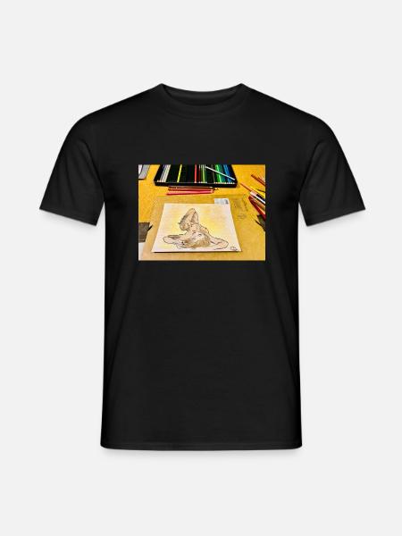 2C097180 2ECA 49FA 990E D15BD803BF86 - Männer T-Shirt - Schwarz