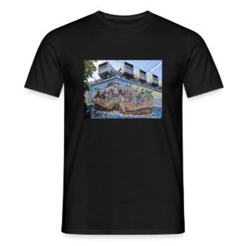 La difficulté de la vie - T-shirt homme - noir - Devant - AI Model Male 178 light (178cm)