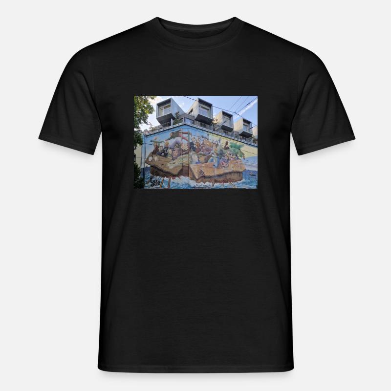 Die Schwierigkeit des Lebens - Männer T-Shirt - Schwarz