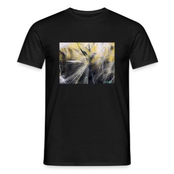 Les blés - T-shirt homme - noir - Devant - AI Model Male 178 light (178cm)