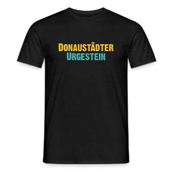 Donaustädter Urgestein - Wiener Bezirks, Ureinwohn - Männer T-Shirt - Schwarz - Vorne - AI Model Male 178 light (178cm)