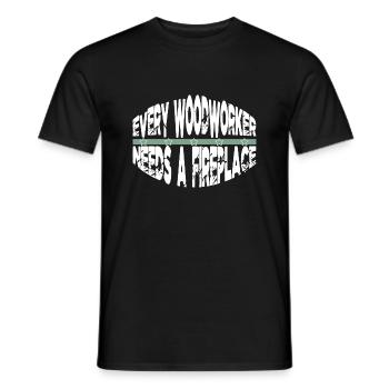 Charpentier Blague Geek Woodworking Gift Apprenti - T-shirt homme - noir - Devant - AI Model Male 178 light (178cm)