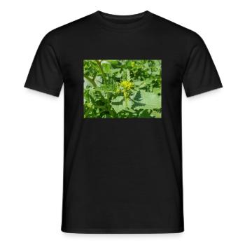 black mustard (in german Schwarzer Senf) Rhamphosp - Men's T-Shirt - black - Front - AI Model Male 178 light (178cm)
