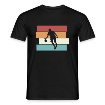 Handball Vintage Handballer Sport - Männer T-Shirt - Schwarz - Vorne - AI Model Male 178 light (178cm)