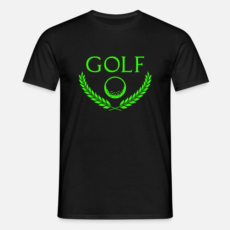 Golf - Männer T-Shirt - Schwarz