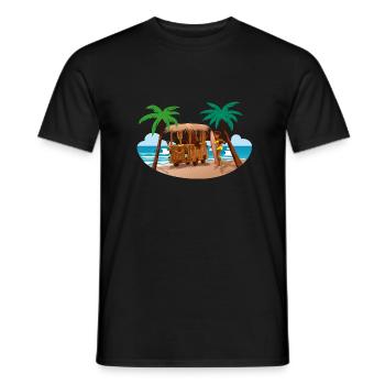 Tiki Combi - T-shirt homme - noir - Devant - AI Model Male 178 light (178cm)