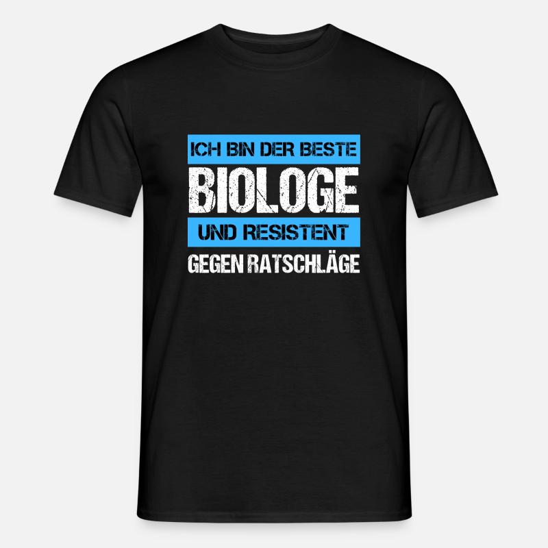 Resistenter Biologe - Männer T-Shirt - Schwarz