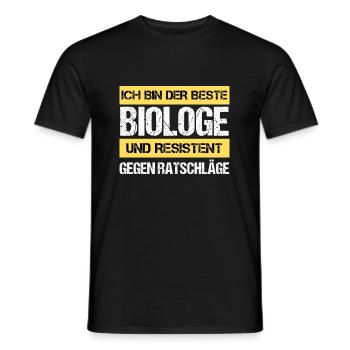 Resistenter Biologe - Männer T-Shirt - Schwarz - Vorne - AI Model Male 178 light (178cm)