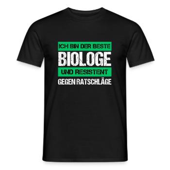 Biologiste résistant - T-shirt homme - noir - Devant - AI Model Male 178 light (178cm)